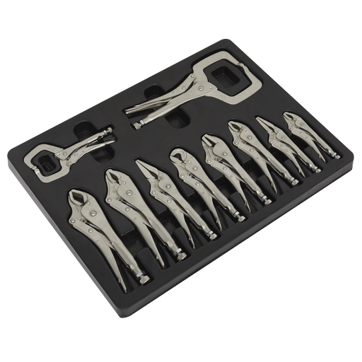 Sealey Premier Locking Pliers Set 10 Piece 125-275mm