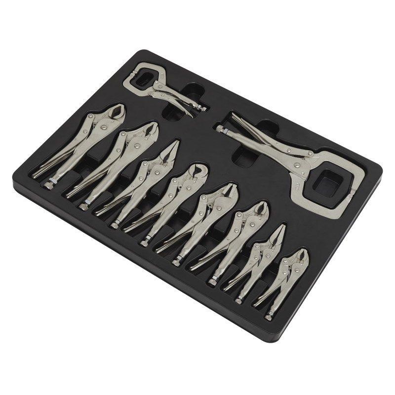 Sealey Premier Locking Pliers Set 10 Piece 125-275mm