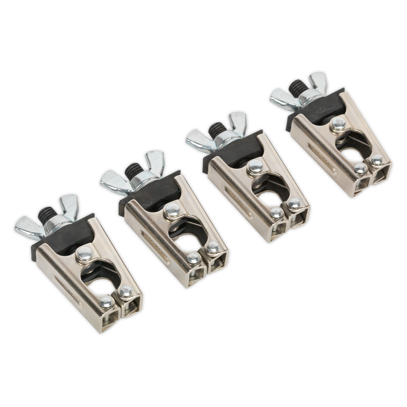 Sealey Micro Welding Clamp Set 4 Piece Jaw Capacity 0-7mm