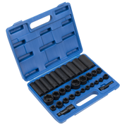 Sealey Premier Impact Socket Set 32 Piece 3/8" & 1/2" Drive AK681