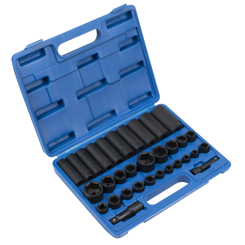 Sealey Premier Impact Socket Set 32 Piece 3/8" & 1/2" Drive AK681