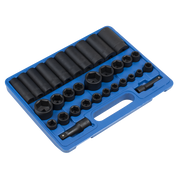 Sealey Premier Impact Socket Set 32 Piece 3/8" & 1/2" Drive AK681