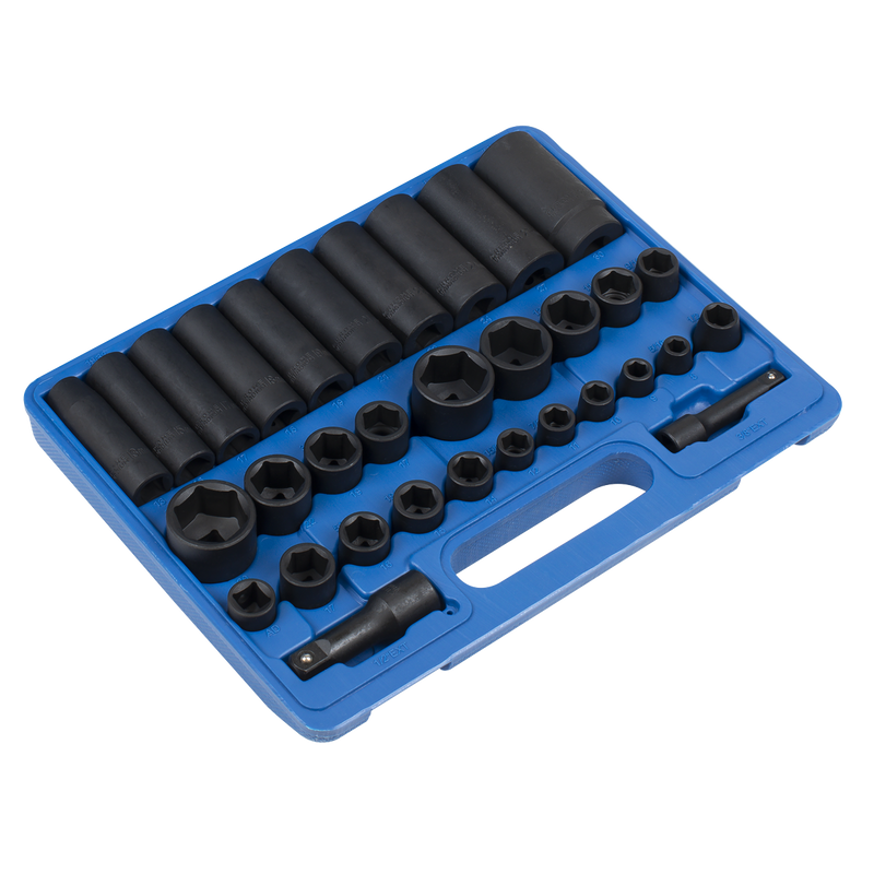 Sealey Premier Impact Socket Set 32 Piece 3/8" & 1/2" Drive AK681