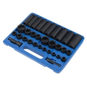Sealey Premier Impact Socket Set 32 Piece 3/8" & 1/2" Drive AK681