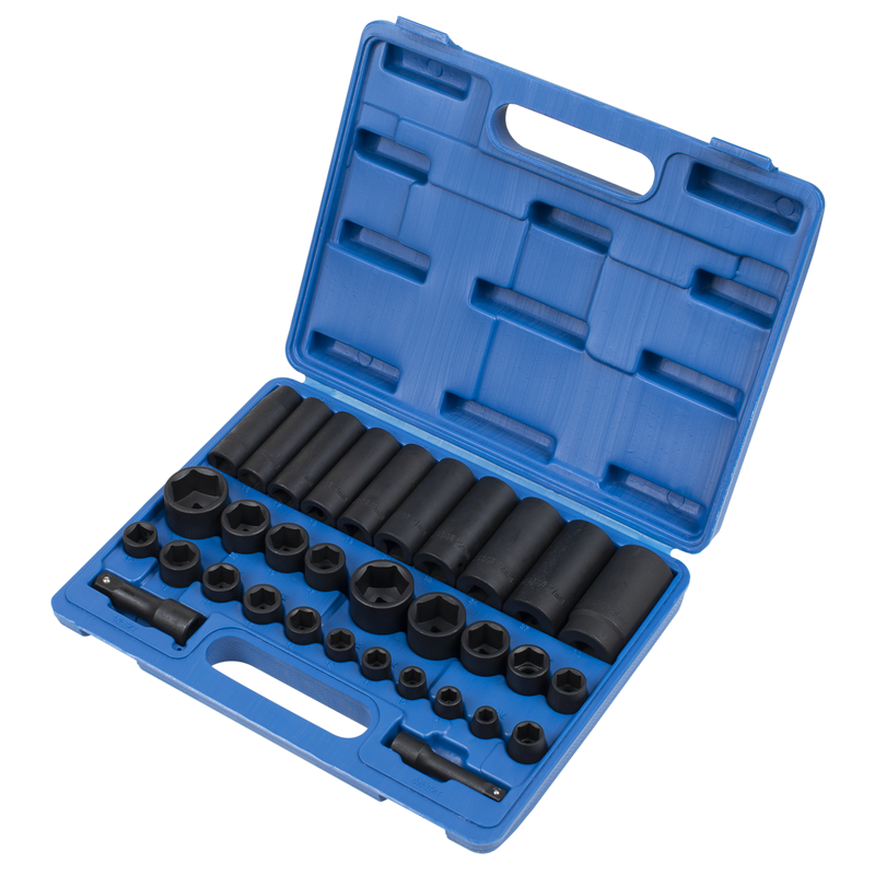 Sealey Premier Impact Socket Set 32 Piece 3/8" & 1/2" Drive AK681