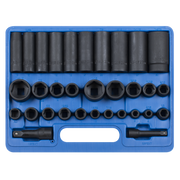 Sealey Premier Impact Socket Set 32 Piece 3/8" & 1/2" Drive AK681