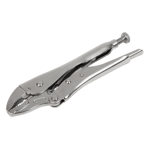 Sealey Premier Locking Pliers Curved Jaws 185mm 38mm Capacity