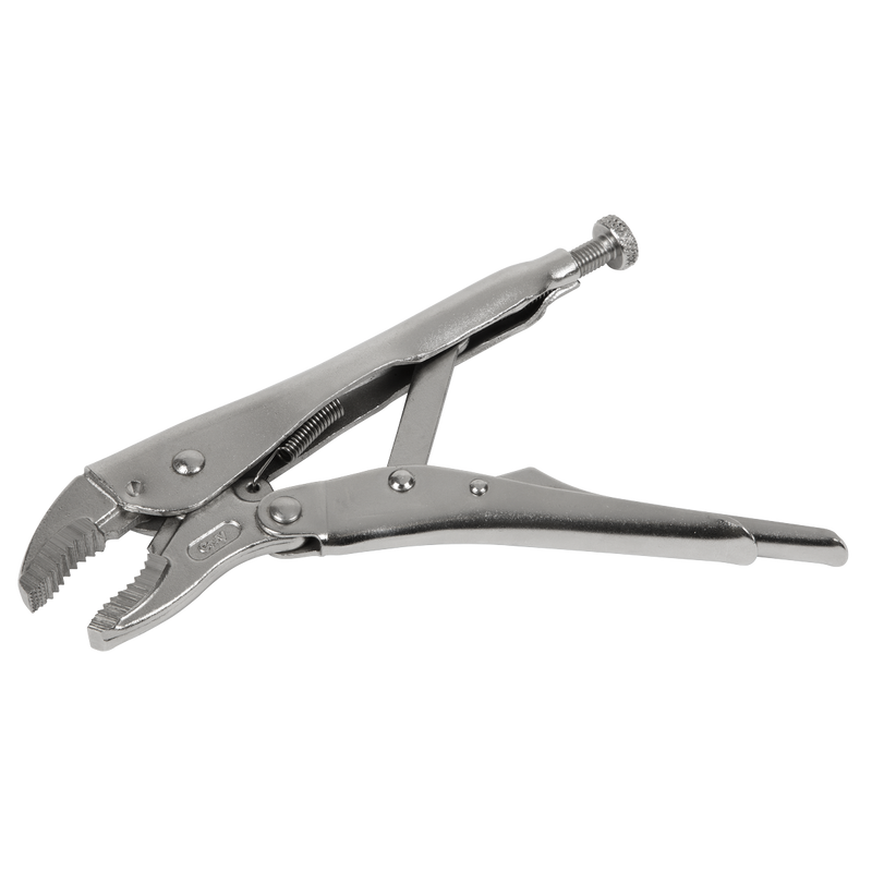 Sealey Premier Locking Pliers Curved Jaws 185mm 38mm Capacity