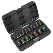 Sealey Premier Impact Socket Set 3/8" Drive 17 Piece