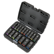 Sealey Premier Deep Impact Socket Set 3/8” Sq Drive 17 Piece
