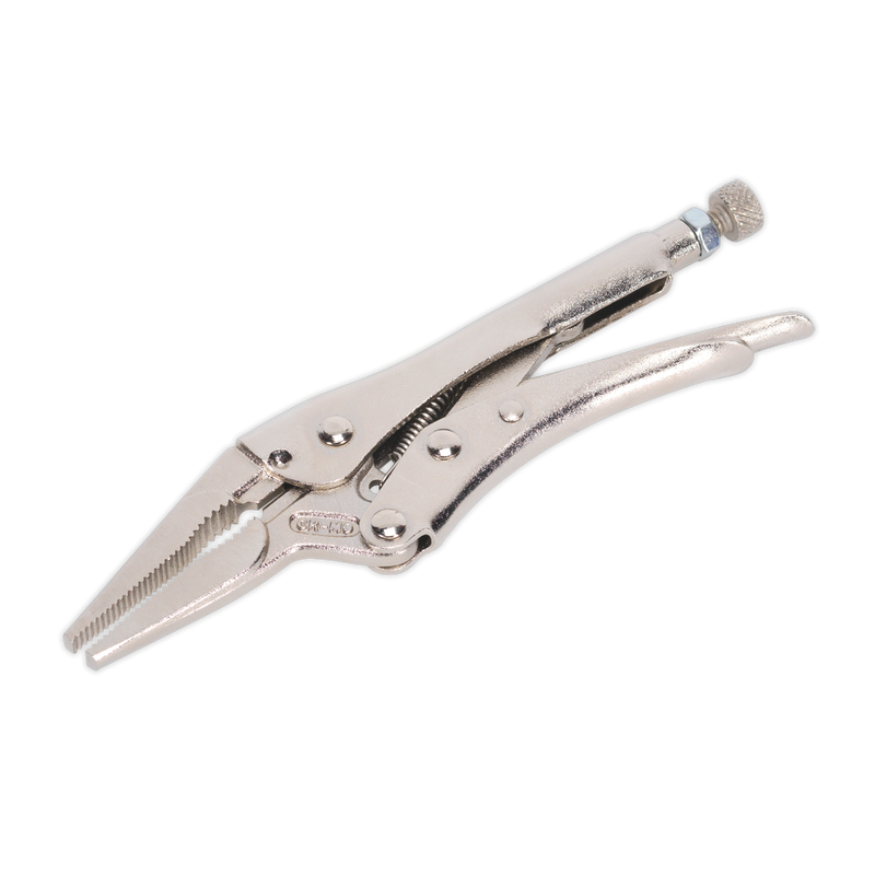 Sealey Premier Long Nose Locking Pliers 170mm 50mm Capacity