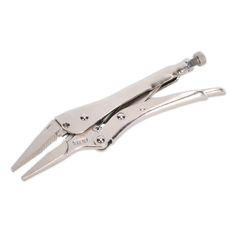 Sealey Premier Long Nose Locking Pliers 210mm 60mm Capacity
