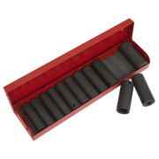 Sealey Premier Deep Impact Socket Set 3/8"Sq Drive 12 Piece