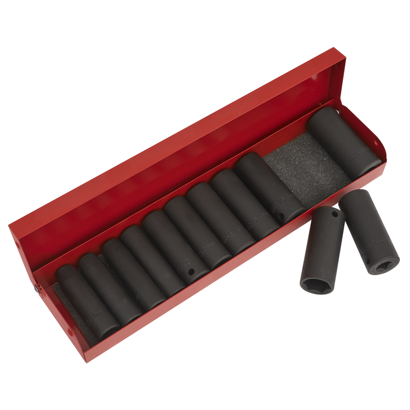Sealey Premier Deep Impact Socket Set 3/8"Sq Drive 12 Piece