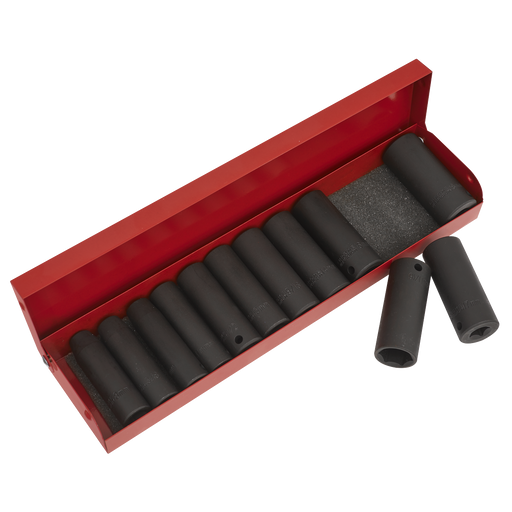 Sealey Premier Deep Impact Socket Set 3/8"Sq Drive 12 Piece