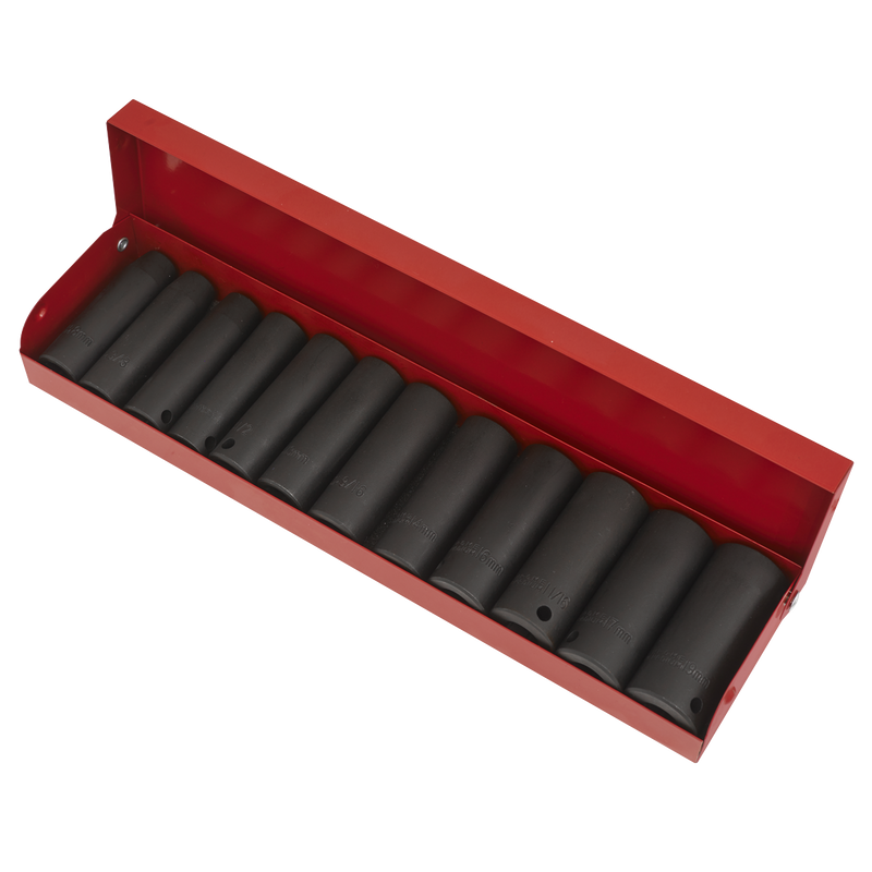 Sealey Premier Deep Impact Socket Set 3/8"Sq Drive 12 Piece