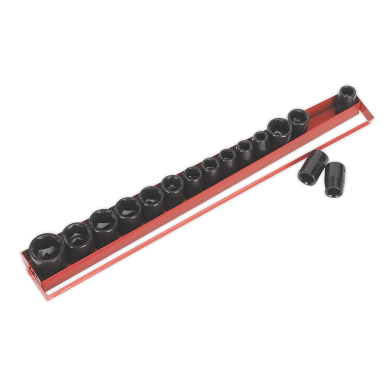 Sealey Premier Impact Socket Set 1/2"Sq Drive 16 Piece
