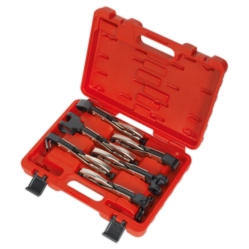 Sealey Premier JJ-Tip Locking Grip Set 6 Piece - 230mm Length