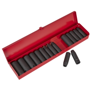 Sealey Premier Deep Impact Socket Set 1/2"Sq Drive 16 Piece