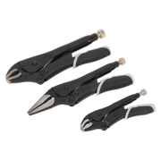 Sealey Premier Black Quick Release Locking Pliers Set 3 Piece