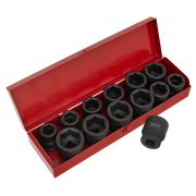 Sealey Premier Impact Socket Set 3/4" Sq Drive 13 Piece