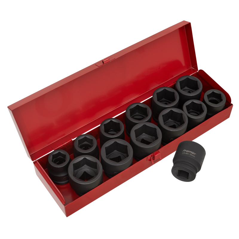Sealey Premier Impact Socket Set 3/4" Sq Drive 13 Piece