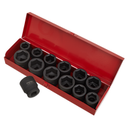 Sealey Premier Impact Socket Set 3/4" Sq Drive 13 Piece