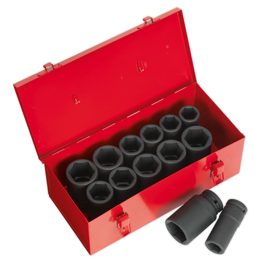 Sealey Premier Deep Impact Socket Set 3/4"Sq Drive 13 Piece