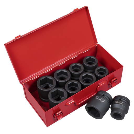 Sealey Premier Impact Socket Set 1" Sq Drive 10 Piece