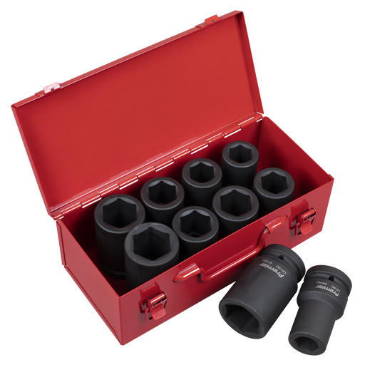 Sealey Premier Deep Impact Socket Set 1"Sq Drive 10 Piece