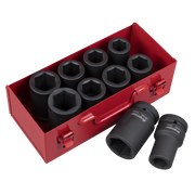 Sealey Premier Deep Impact Socket Set 1"Sq Drive 10 Piece