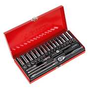 Sealey Premier Socket Set 1/4"Sq Drive 41 Piece Metric/Imperial