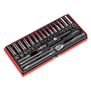 Sealey Premier Socket Set 1/4"Sq Drive 41 Piece Metric/Imperial