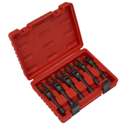 Sealey Flexi-Head Flare Nut Wrench Set 6 Piece 3/8" Drive