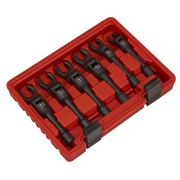 Sealey Flexi-Head Flare Nut Wrench Set 6 Piece 3/8" Drive