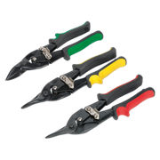 Sealey Aviation Tin Snips Set 3 Piece - 250mm Cutting Capacity