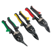 Sealey Aviation Tin Snips Set 3 Piece - 250mm Cutting Capacity