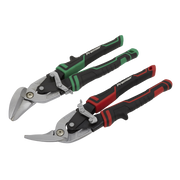 Sealey Premier High Leverage Offset Aviation Tin Snip Set 265mm