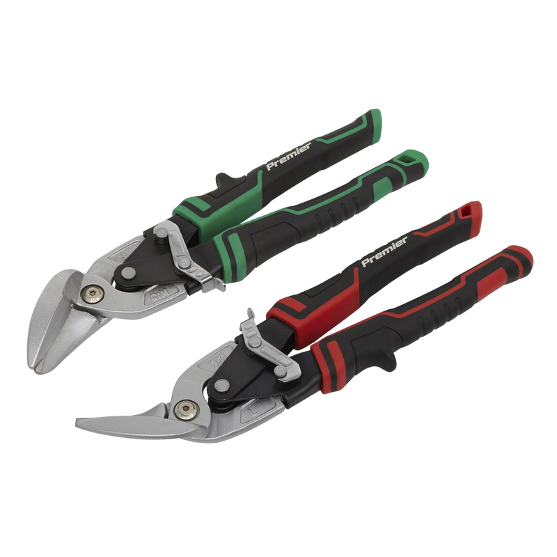 Sealey Premier High Leverage Offset Aviation Tin Snip Set 265mm