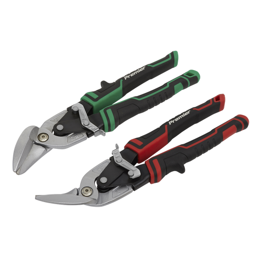 Sealey Premier High Leverage Offset Aviation Tin Snip Set 265mm