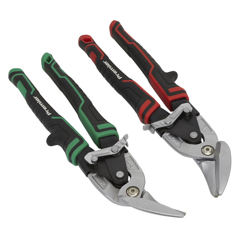 Sealey Premier High Leverage Offset Aviation Tin Snip Set 265mm