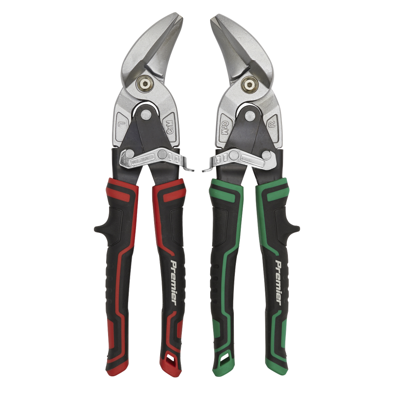 Sealey Premier High Leverage Offset Aviation Tin Snip Set 265mm