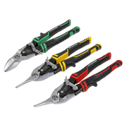 Sealey Premier Aviation Tin Snip Set 3 Piece - 275mm Cutting Capacity