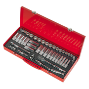 Sealey Premier Socket Set 3/8"Sq Drive 45 Piece