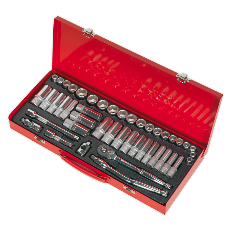 Sealey Premier Socket Set 3/8"Sq Drive 45 Piece