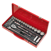 Sealey Premier Socket Set 1/2" Sq Drive 32 Piece