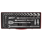 Sealey Premier Socket Set 1/2" Sq Drive 32 Piece