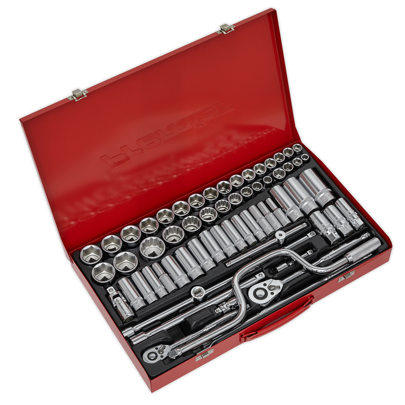 Sealey Premier Socket Set 64 Piece 3/8" & 1/2"Sq Drive