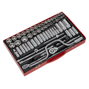 Sealey Premier Socket Set 64 Piece 3/8" & 1/2"Sq Drive