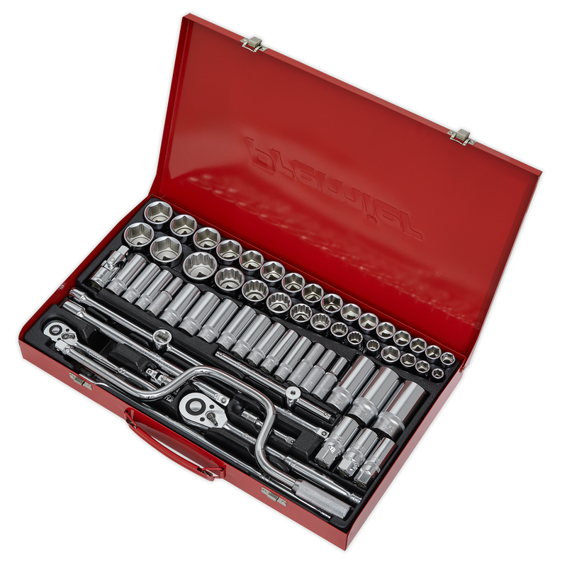 Sealey Premier Socket Set 64 Piece 3/8" & 1/2"Sq Drive